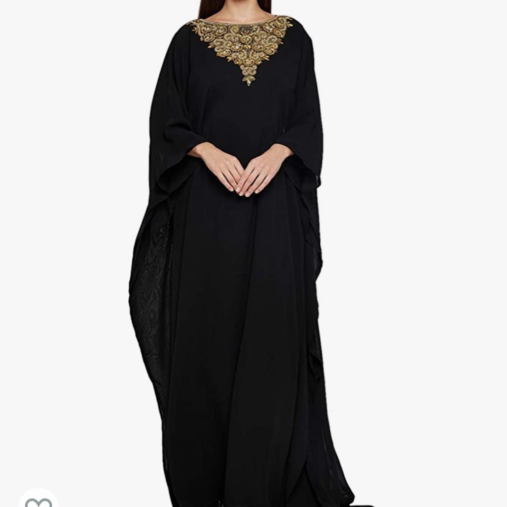 Dubai Farasha Kaftan with head scarf. Womens. New